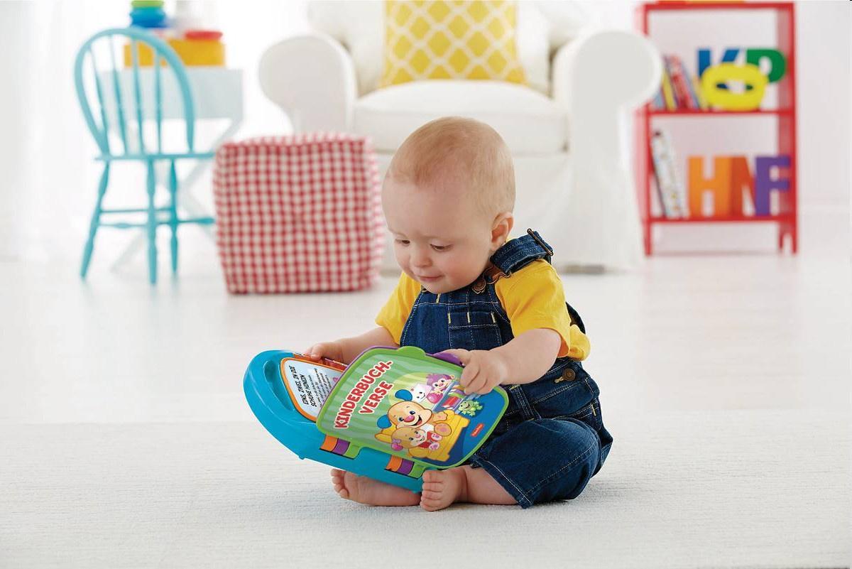 Produktbild Fisher-Price Lernspaß Liederbuch (blau), Baby-Spielzeug mit Musik, Lernspielzeug 5 von 10