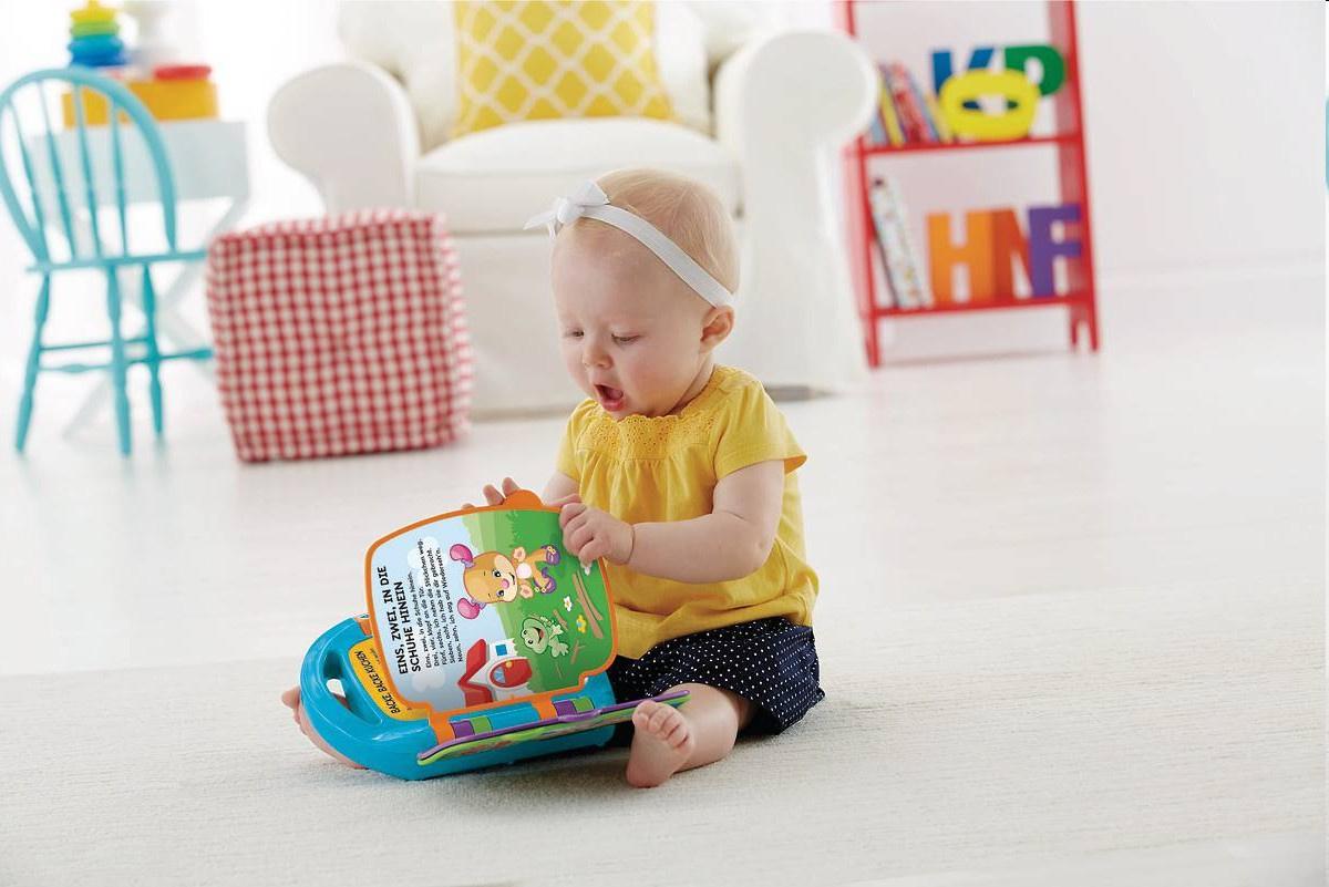 Produktbild Fisher-Price Lernspaß Liederbuch (blau), Baby-Spielzeug mit Musik, Lernspielzeug 7 von 10