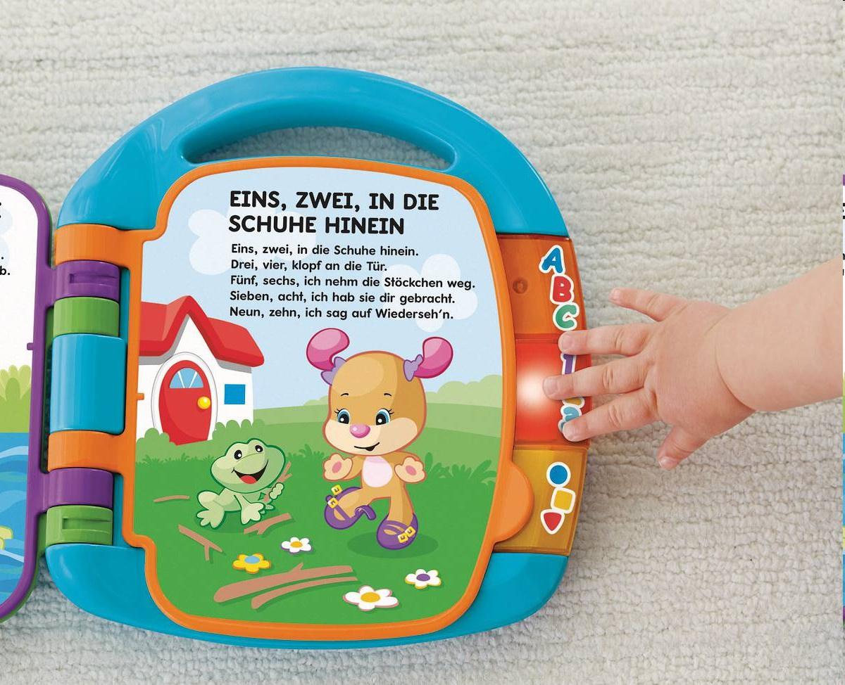 Produktbild Fisher-Price Lernspaß Liederbuch (blau), Baby-Spielzeug mit Musik, Lernspielzeug 9 von 10