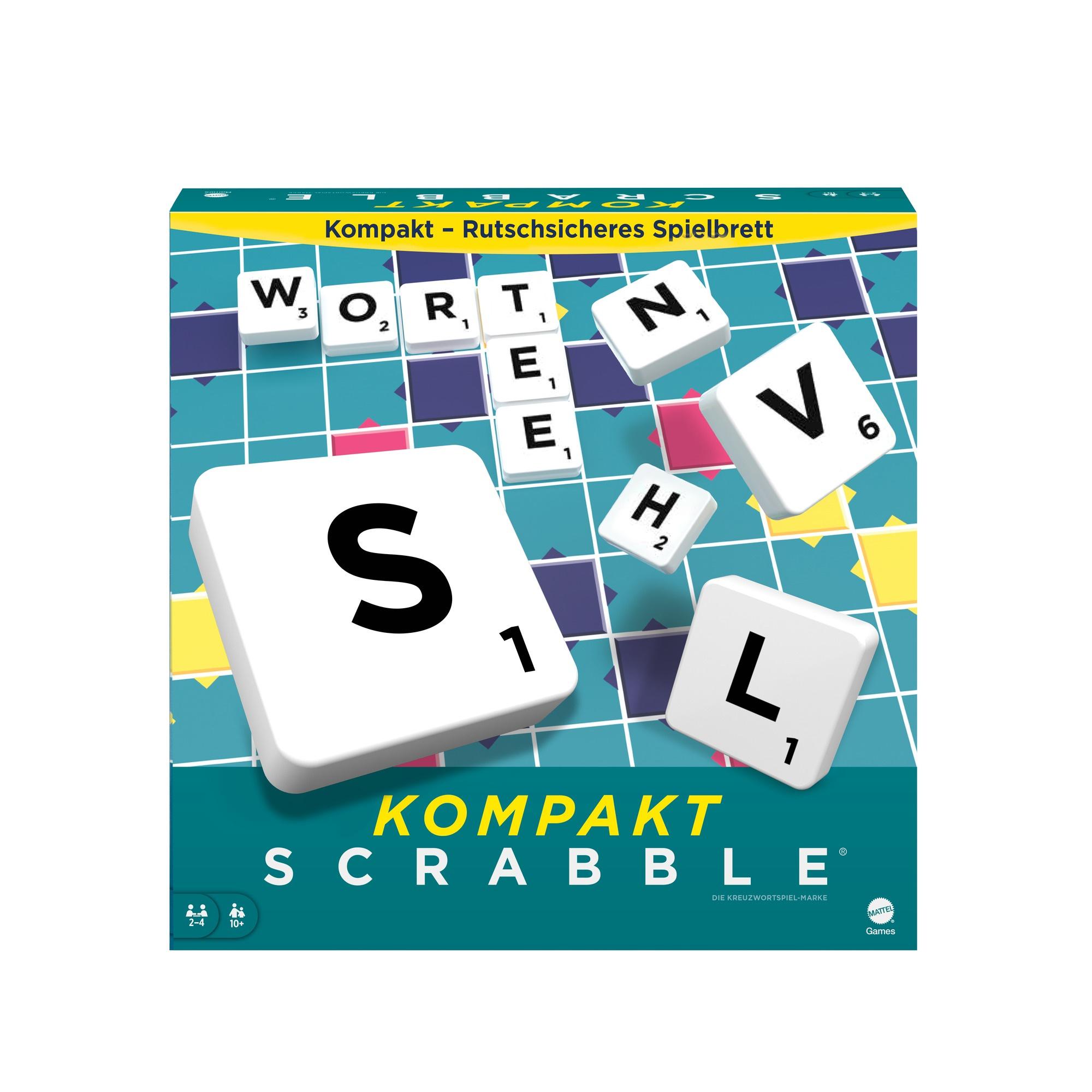 Produktbild Mattel Games Scrabble Kompakt, Gesellschaftsspiel, Brettspiel, Reisespiel 4 von 7