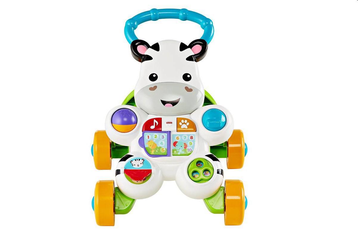 Produktbild Fisher-Price Lern mit mir Zebra-Lauflernwagen, Baby Lauflernhilfe, Laufwagen 2 von 13