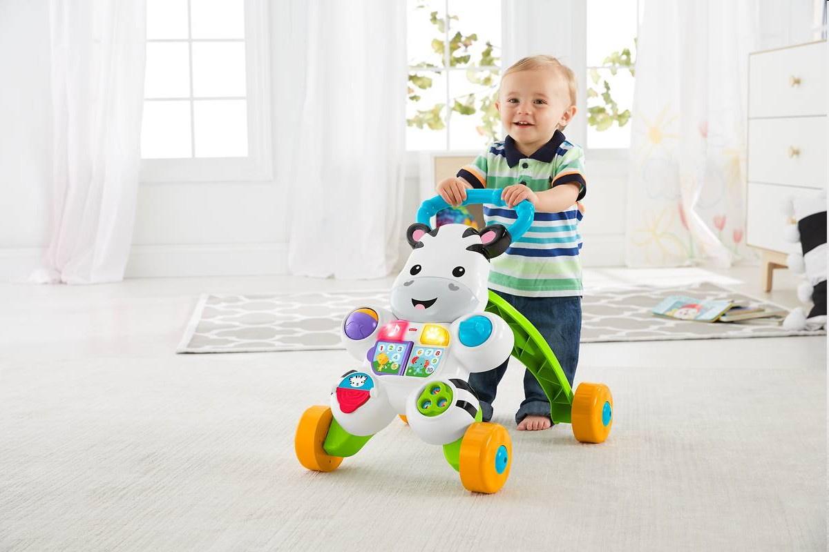 Produktbild Fisher-Price Lern mit mir Zebra-Lauflernwagen, Baby Lauflernhilfe, Laufwagen 11 von 13