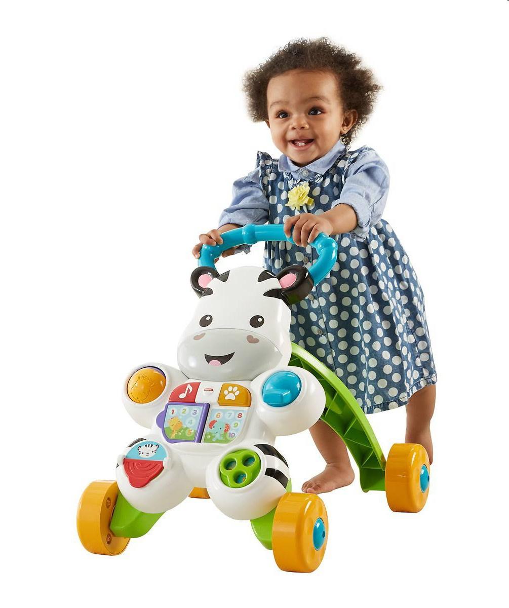 Produktbild Fisher-Price Lern mit mir Zebra-Lauflernwagen, Baby Lauflernhilfe, Laufwagen 12 von 13