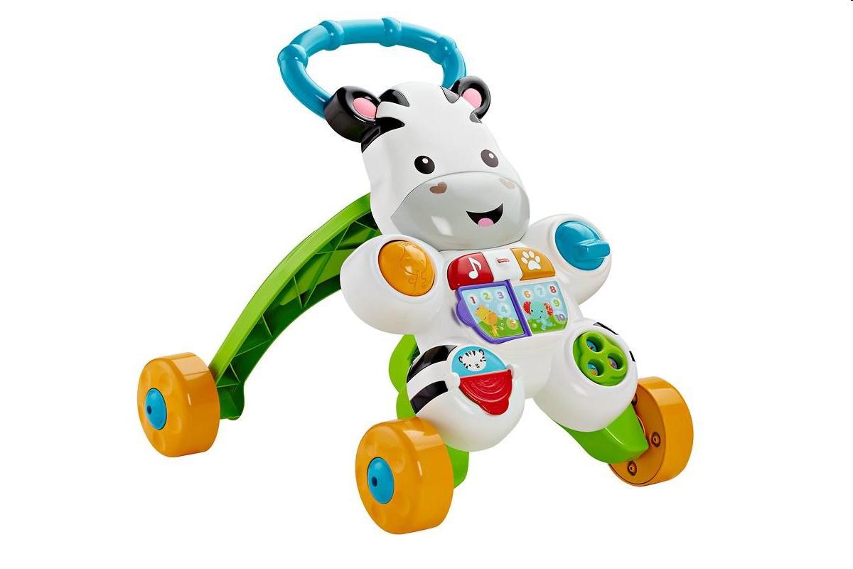 Produktbild Fisher-Price Lern mit mir Zebra-Lauflernwagen, Baby Lauflernhilfe, Laufwagen 7 von 13