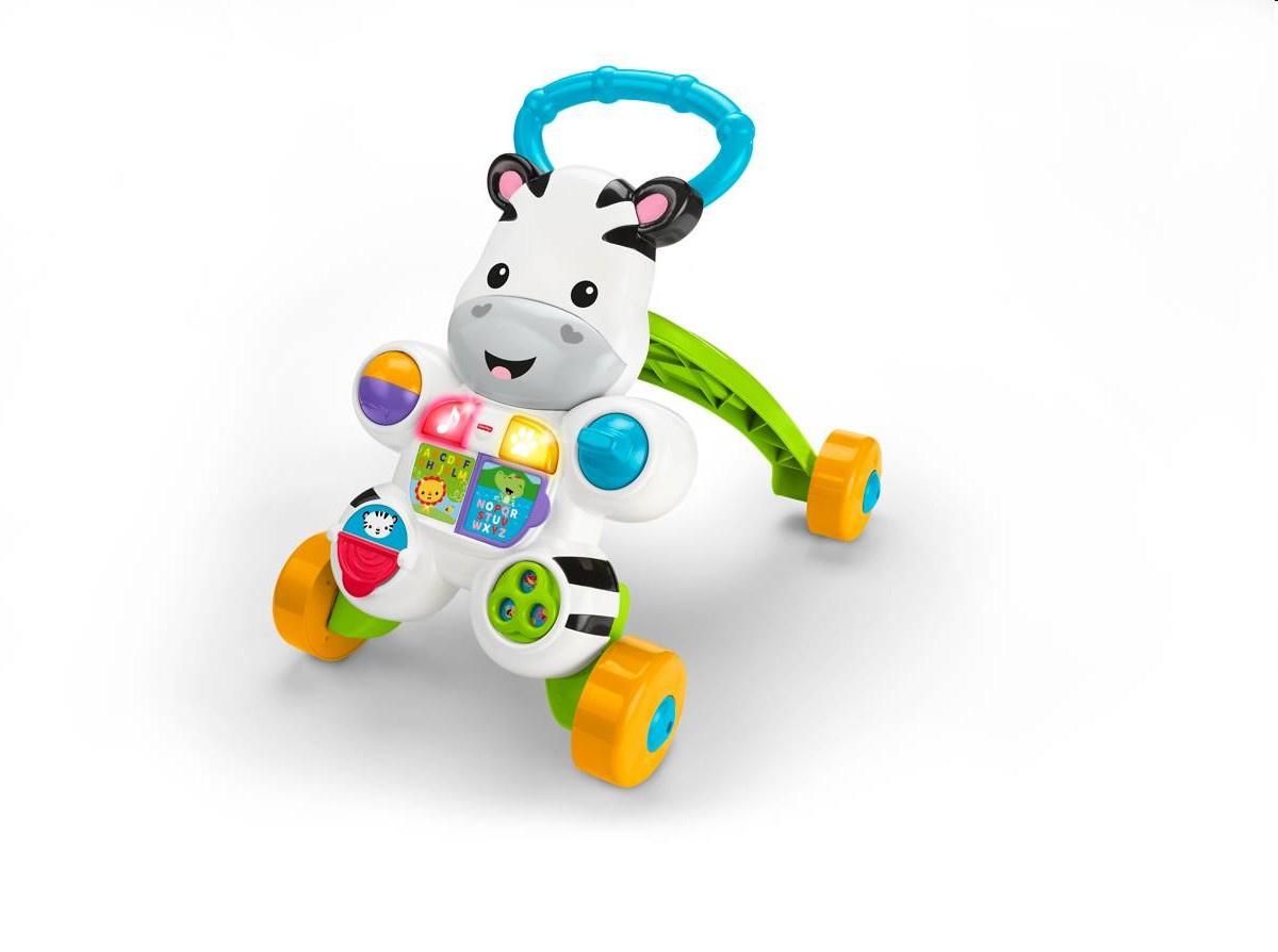 Produktbild Fisher-Price Lern mit mir Zebra-Lauflernwagen, Baby Lauflernhilfe, Laufwagen 8 von 13