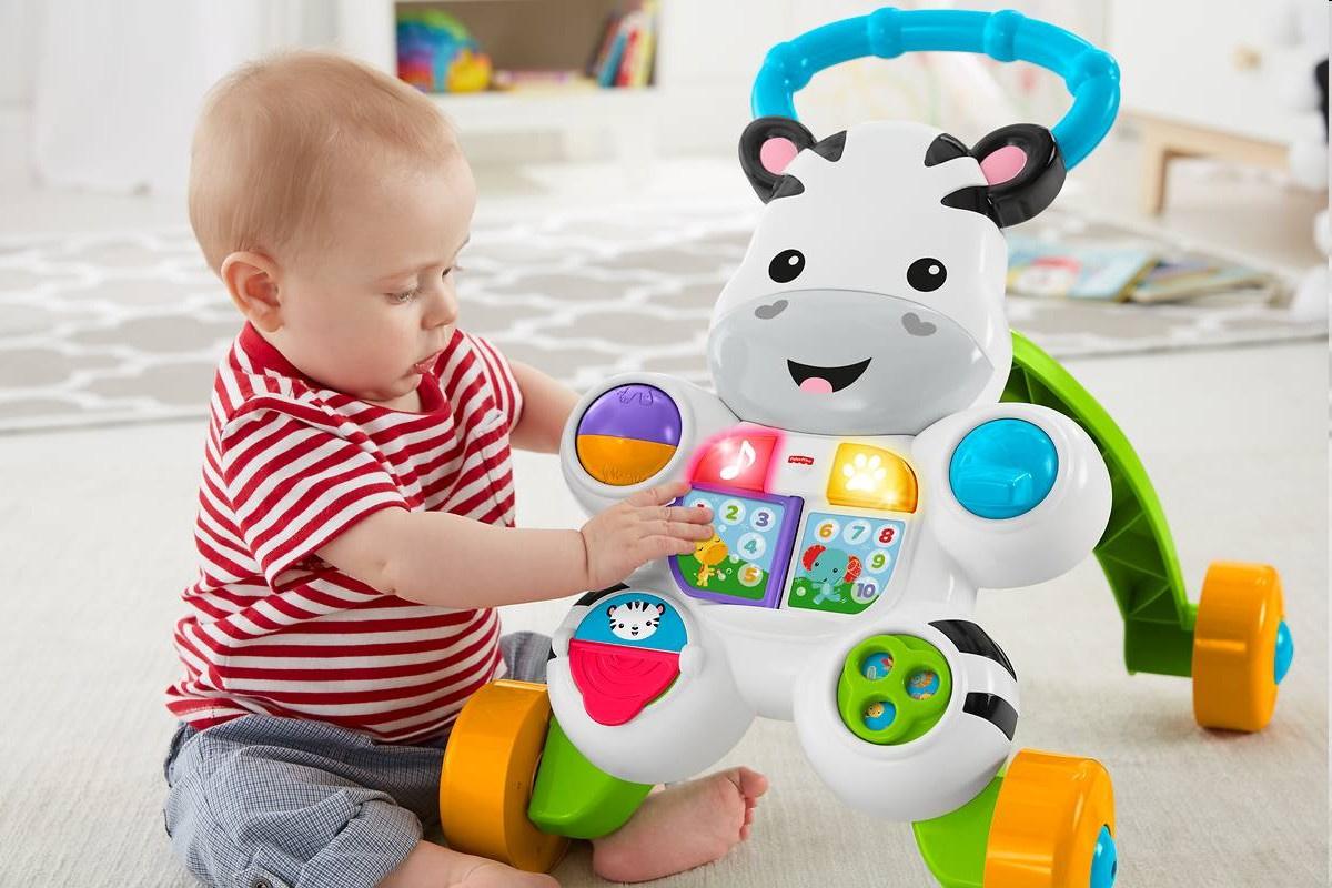 Produktbild Fisher-Price Lern mit mir Zebra-Lauflernwagen, Baby Lauflernhilfe, Laufwagen 10 von 13