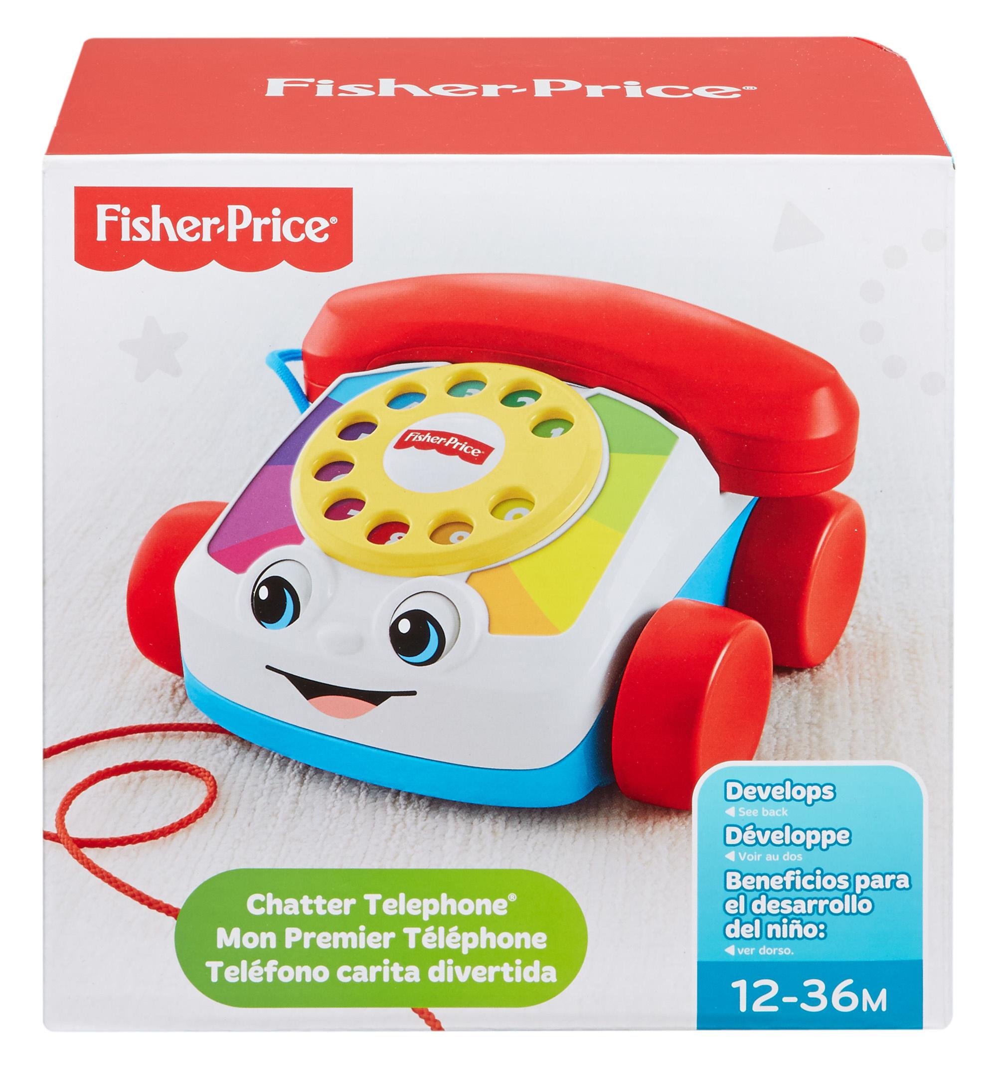 Produktbild Fisher-Price Plappertelefon, Baby Spielzeug-Telefon, Nachzieh-Spielzeug, Nachziehtier 2 von 10