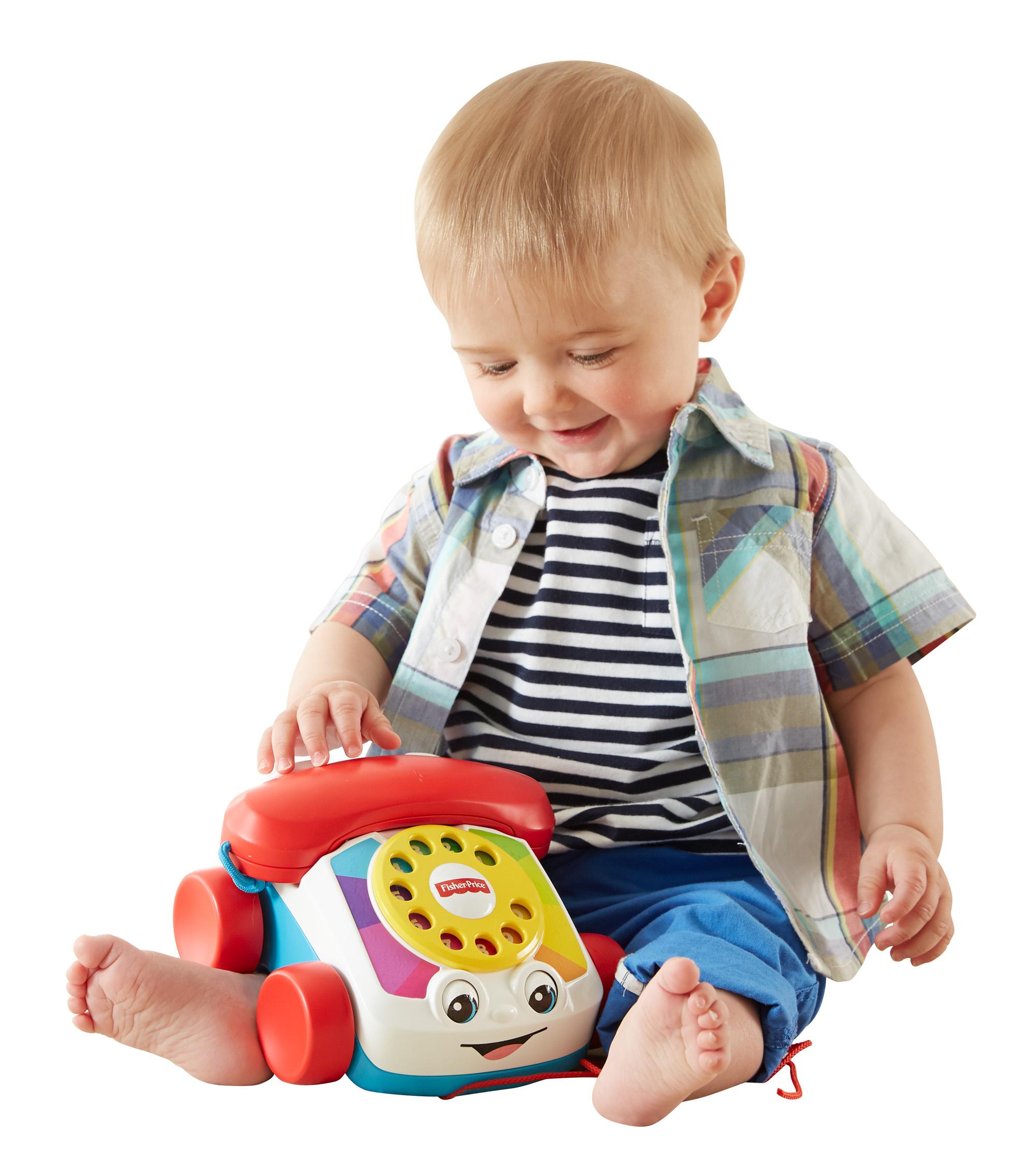 Produktbild Fisher-Price Plappertelefon, Baby Spielzeug-Telefon, Nachzieh-Spielzeug, Nachziehtier 7 von 10