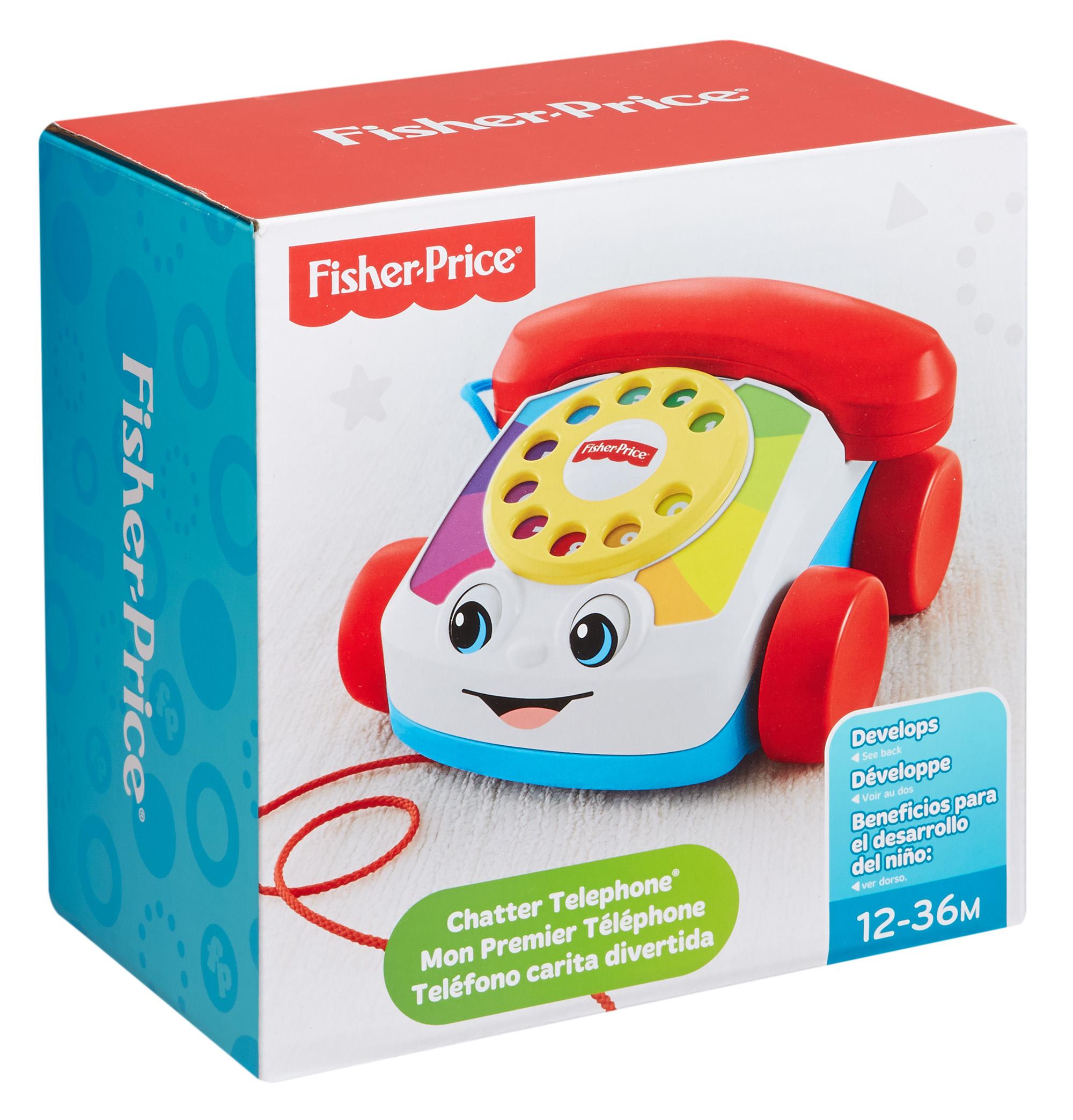 Produktbild Fisher-Price Plappertelefon, Baby Spielzeug-Telefon, Nachzieh-Spielzeug, Nachziehtier 9 von 10