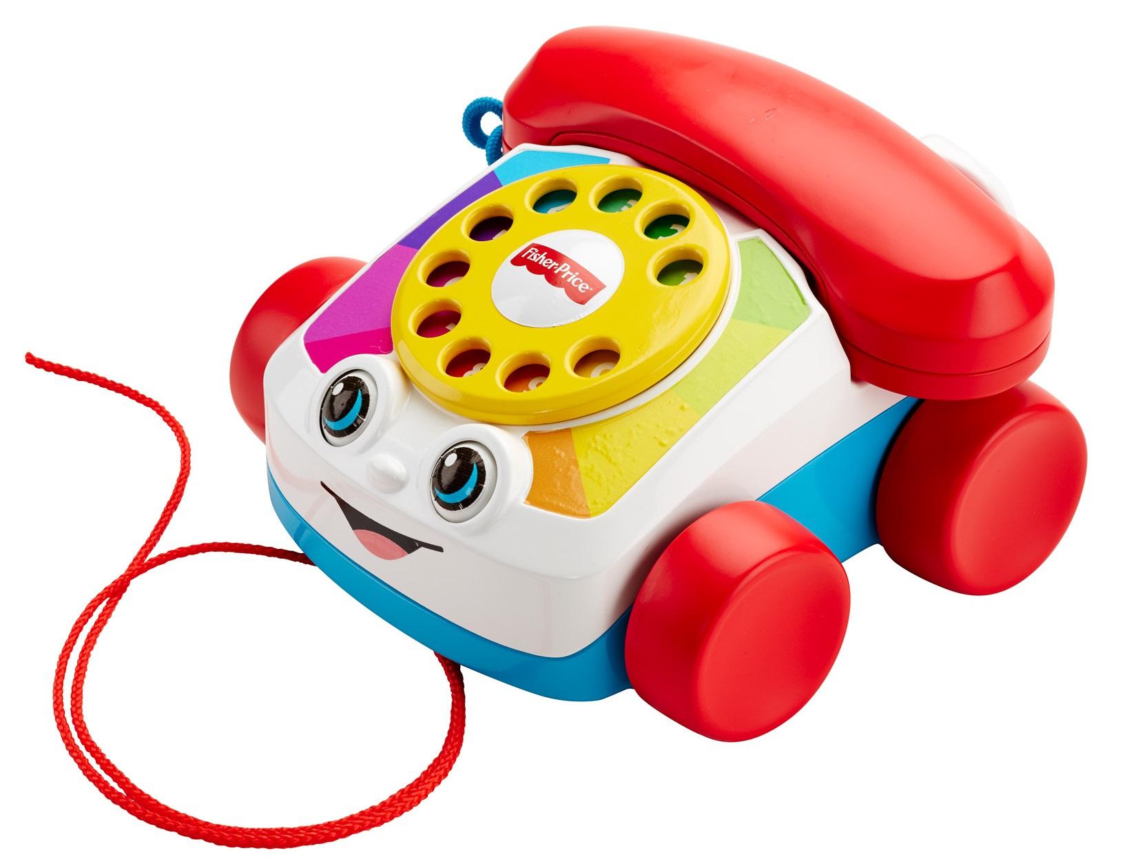 Fisher-Price Plappertelefon, Baby Spielzeug-Telefon, Nachzieh-Spielzeug, Nachziehtier