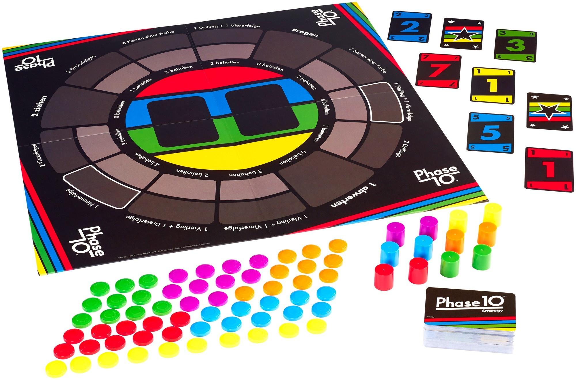 Produktbild Mattel Games Phase 10 Strategy Brettspiel, Gesellschaftsspiel, Familienspiel 2 von 5