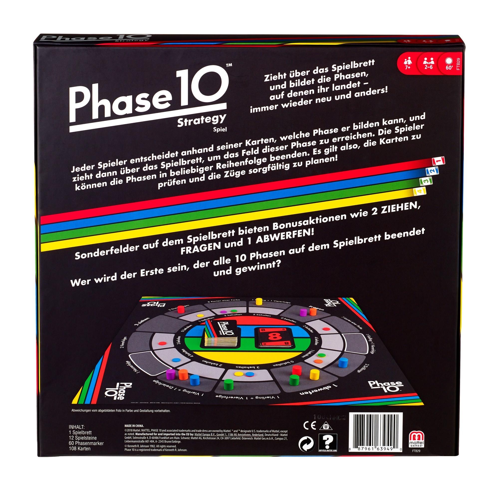 Produktbild Mattel Games Phase 10 Strategy Brettspiel, Gesellschaftsspiel, Familienspiel 5 von 5