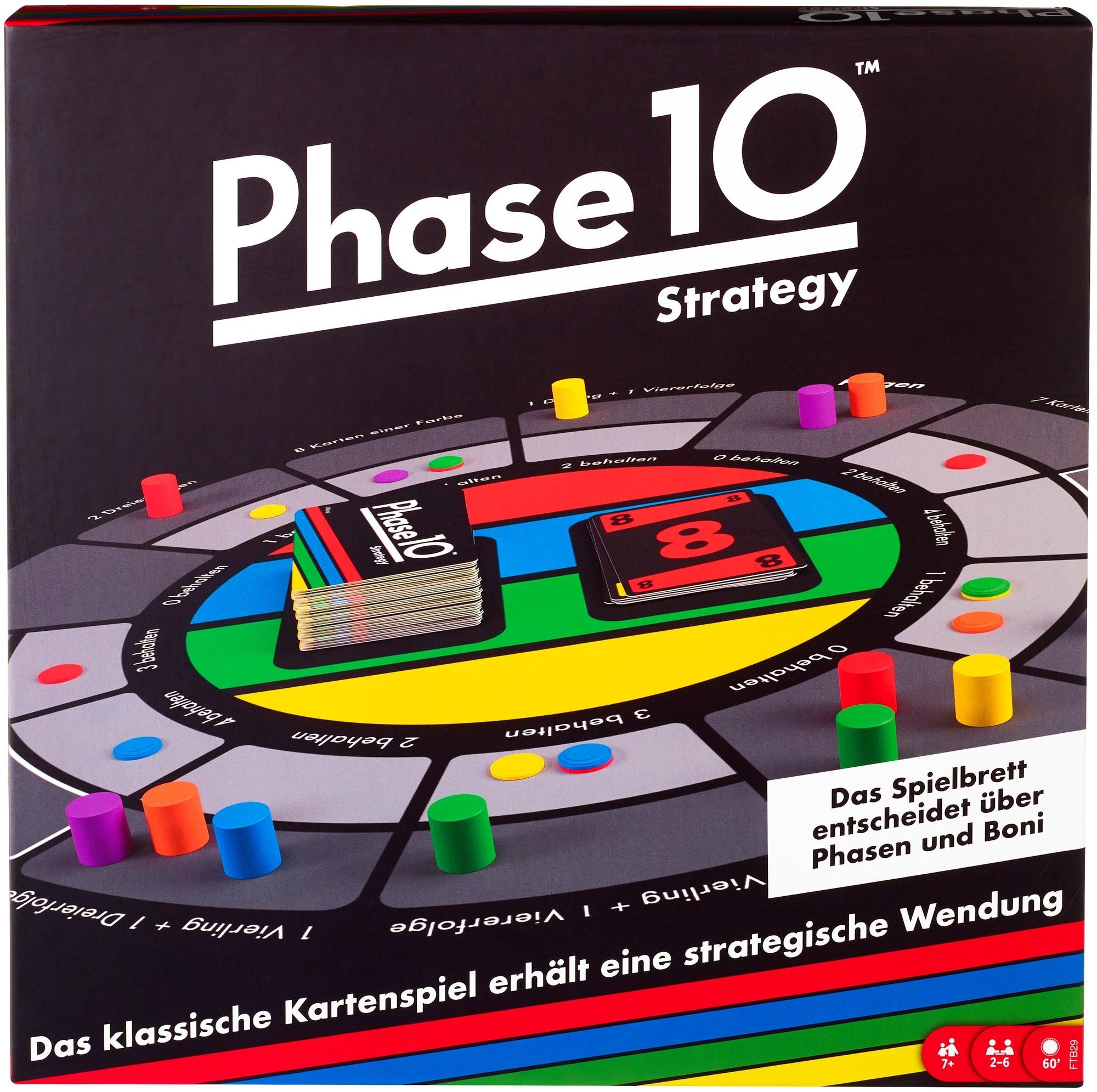 Mattel Games Phase 10 Strategy Brettspiel, Gesellschaftsspiel, Familienspiel