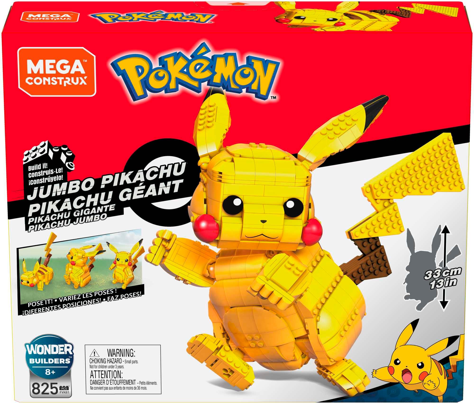 Produktbild Mega  Pokémon Jumbo Pikachu 6 von 7