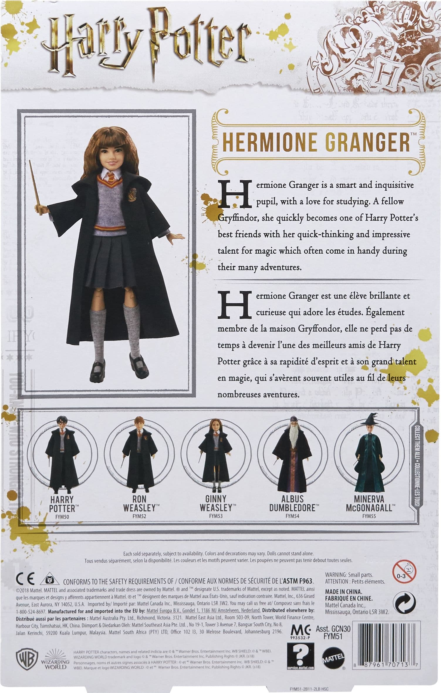 Produktbild Harry Potter und Die Kammer des Schreckens Hermine Granger Puppe 2 von 5