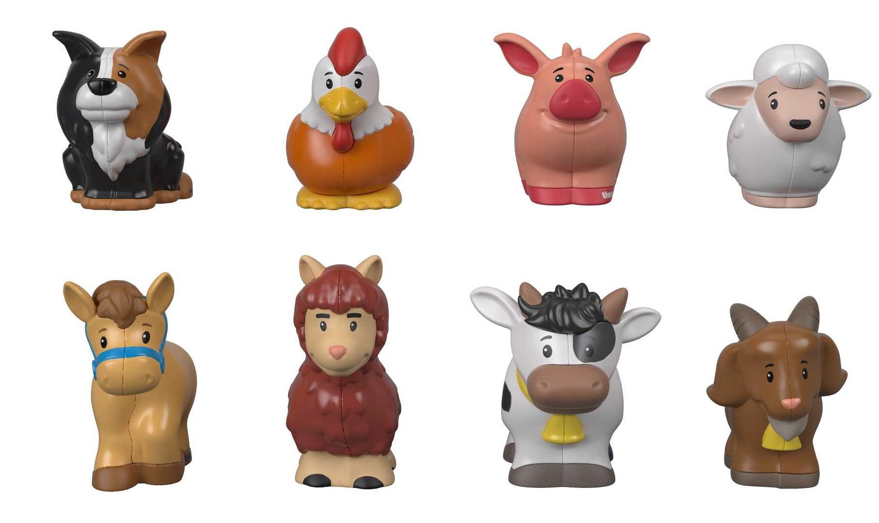 Fisher-Price Little People Bauernhoftiere Set , Set mit acht Figuren
