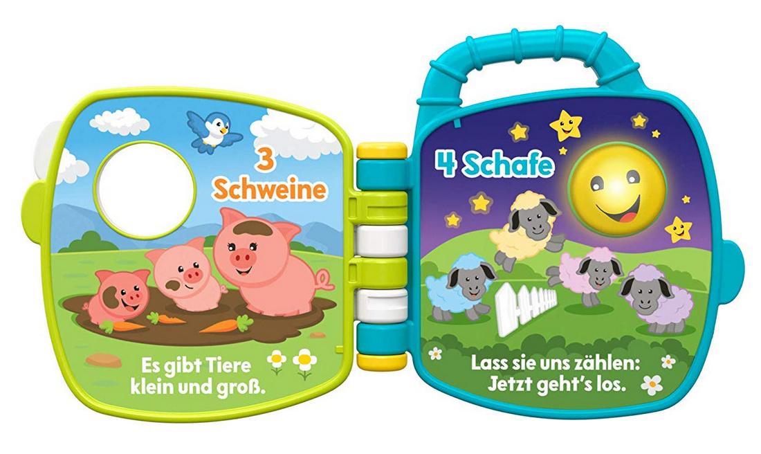 Produktbild Fisher-Price Tierfreunde-Liederbuch, Baby-Spielzeug mit Musik, Lernspielzeug 2 von 5