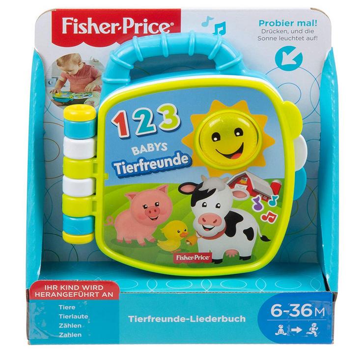 Produktbild Fisher-Price Tierfreunde-Liederbuch, Baby-Spielzeug mit Musik, Lernspielzeug 3 von 5