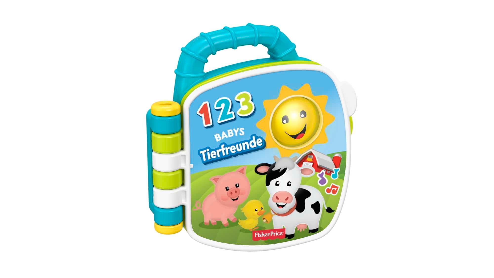 Fisher-Price Tierfreunde-Liederbuch, Baby-Spielzeug mit Musik, Lernspielzeug