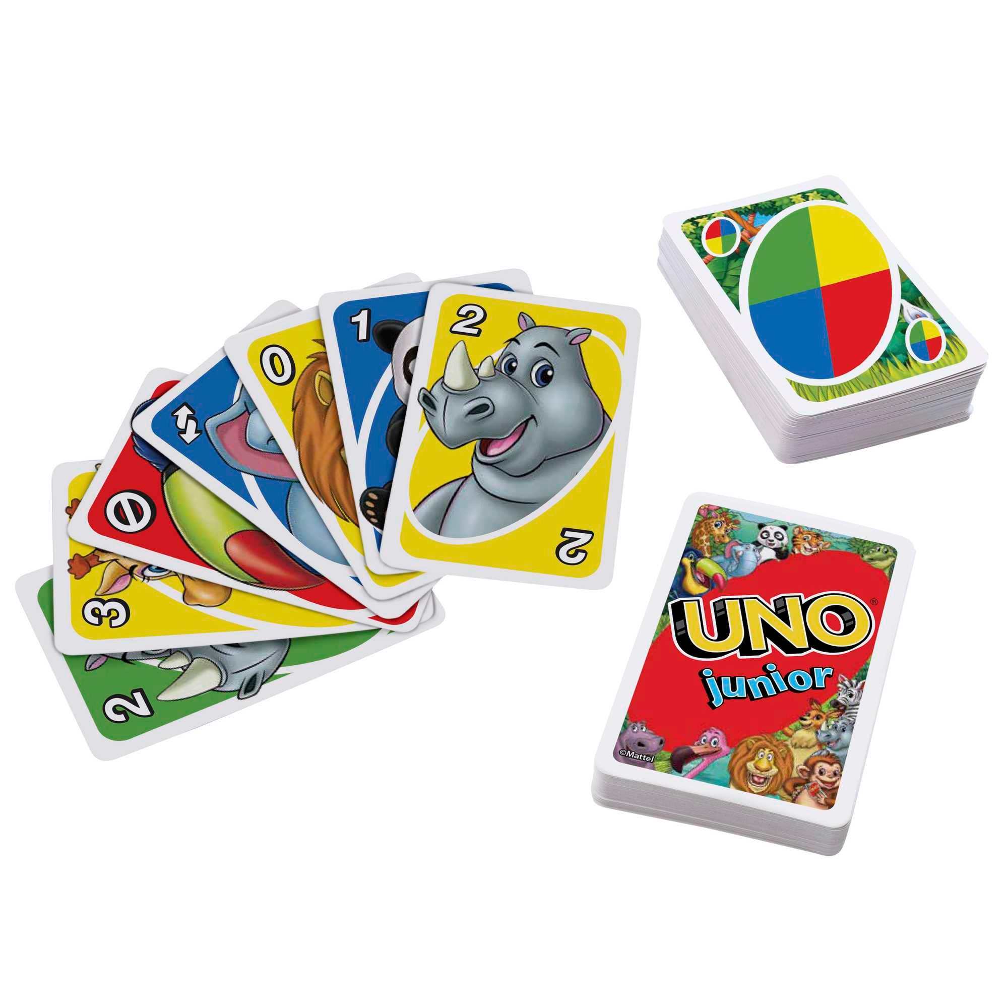 Produktbild Mattel Games UNO Junior, Kartenspiel, Kinderspiel, Familienspiel 2 von 6