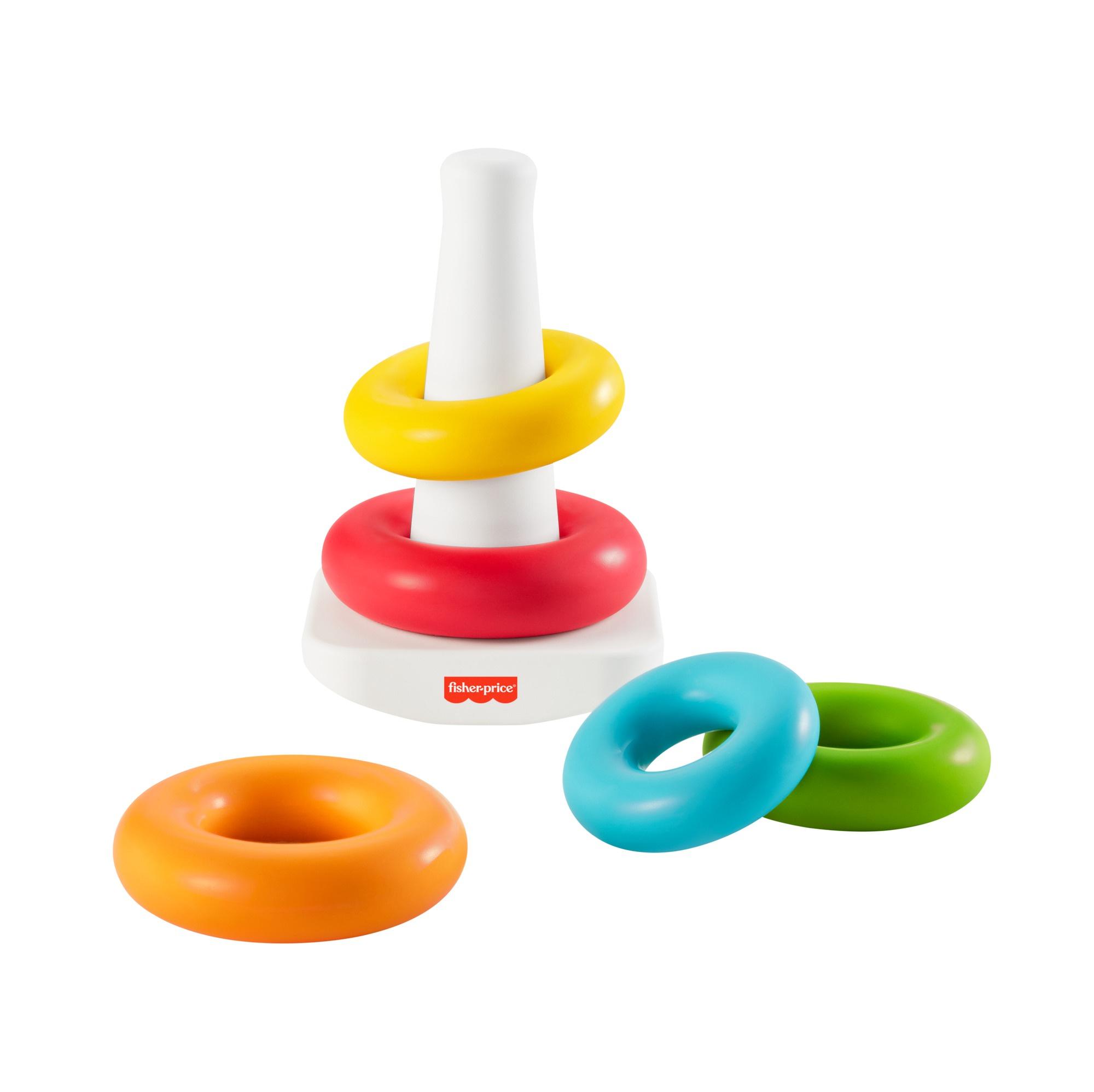 Produktbild Fisher-Price Eco Farbring Pyramide, Stapelspiel, 100% Bio-Kunststoff 3 von 9