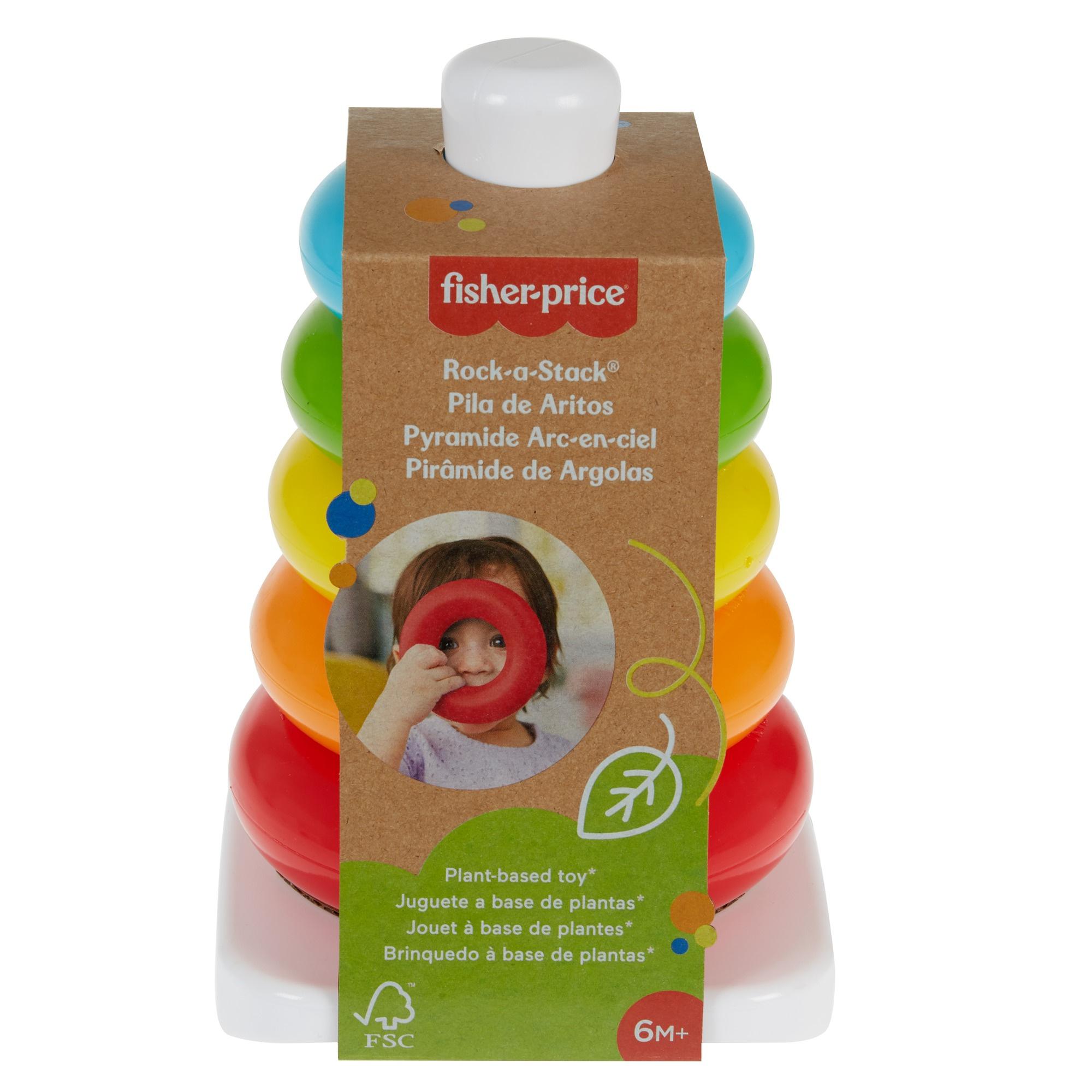 Produktbild Fisher-Price Eco Farbring Pyramide, Stapelspiel, 100% Bio-Kunststoff 6 von 9