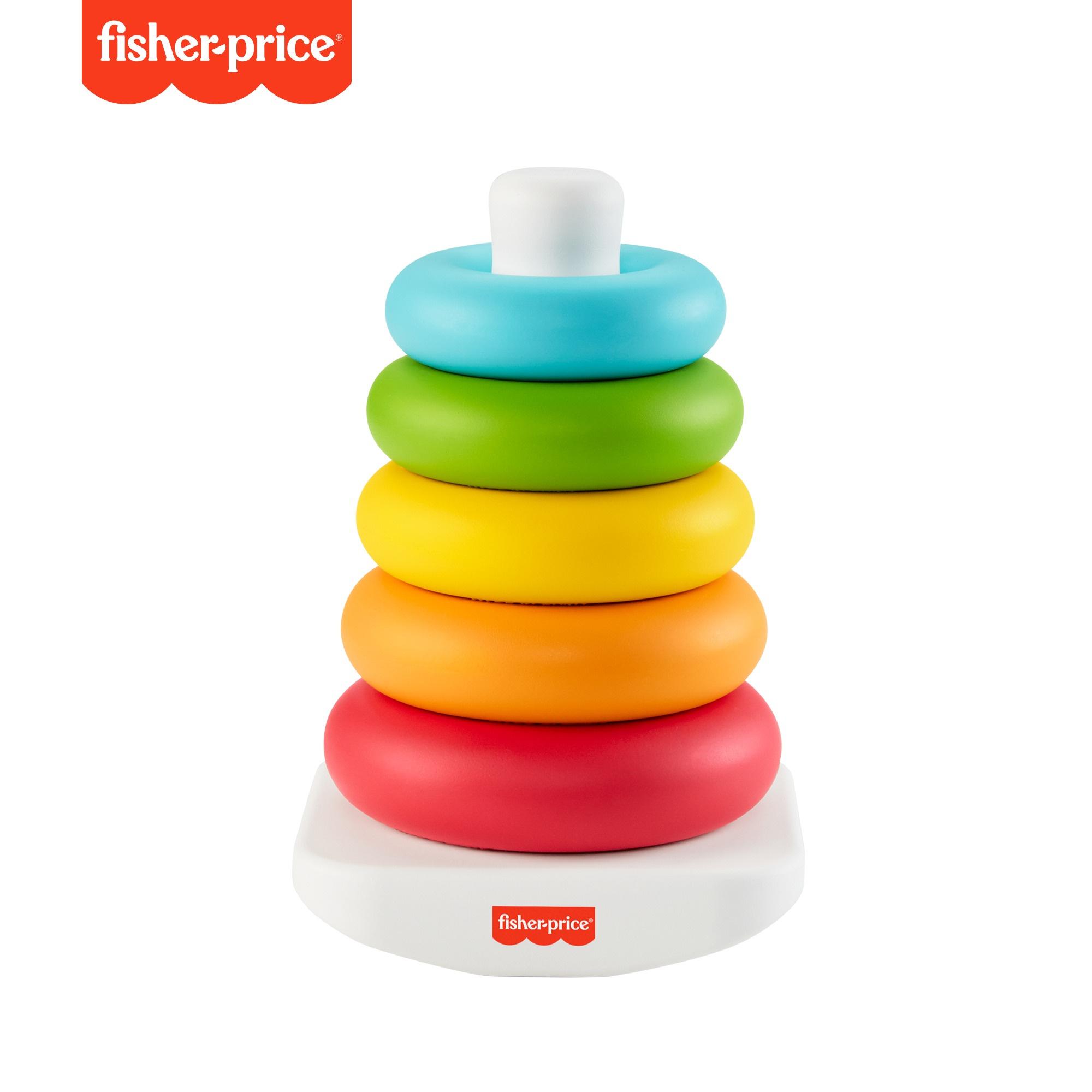 Produktbild Fisher-Price Eco Farbring Pyramide, Stapelspiel, 100% Bio-Kunststoff 7 von 9