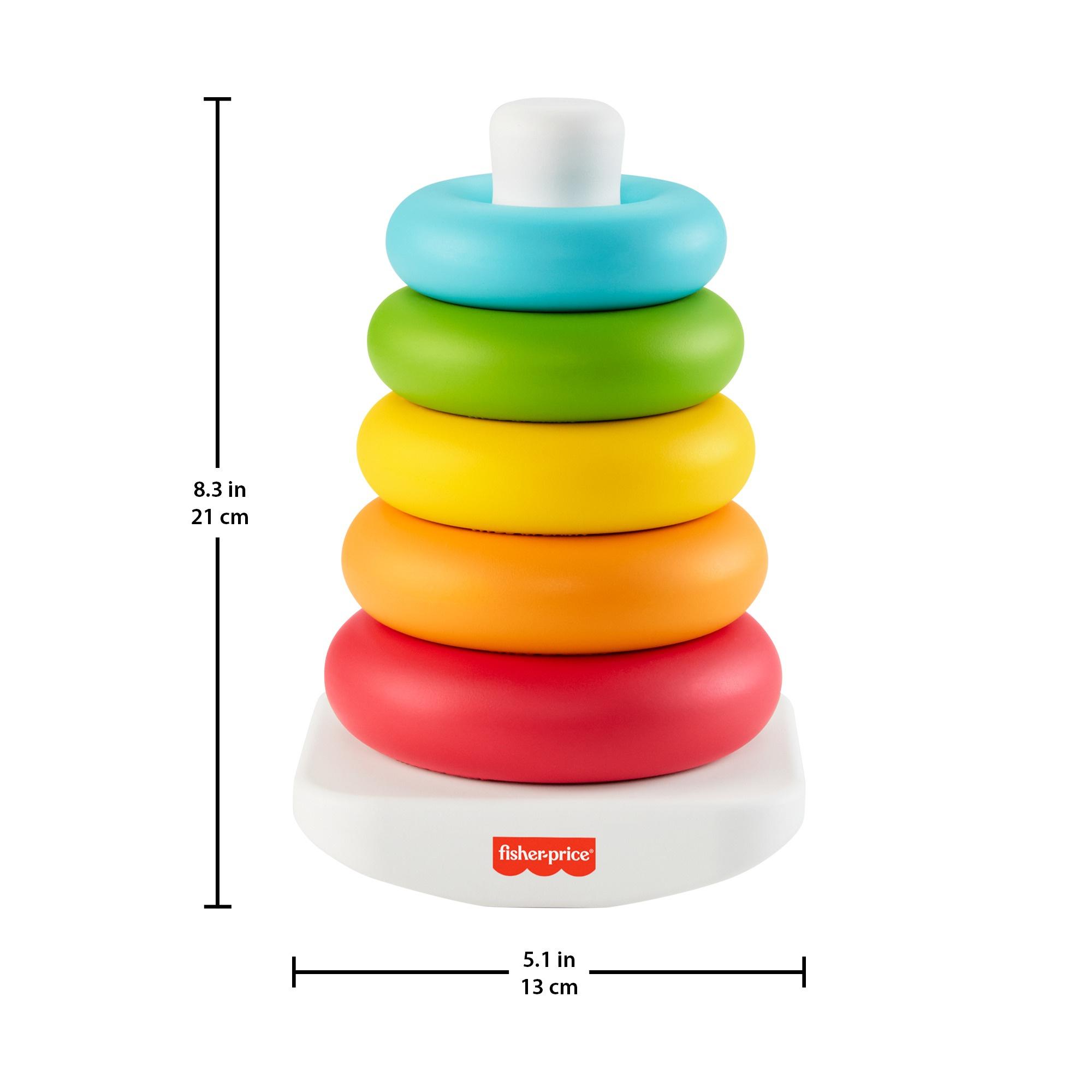Produktbild Fisher-Price Eco Farbring Pyramide, Stapelspiel, 100% Bio-Kunststoff 8 von 9