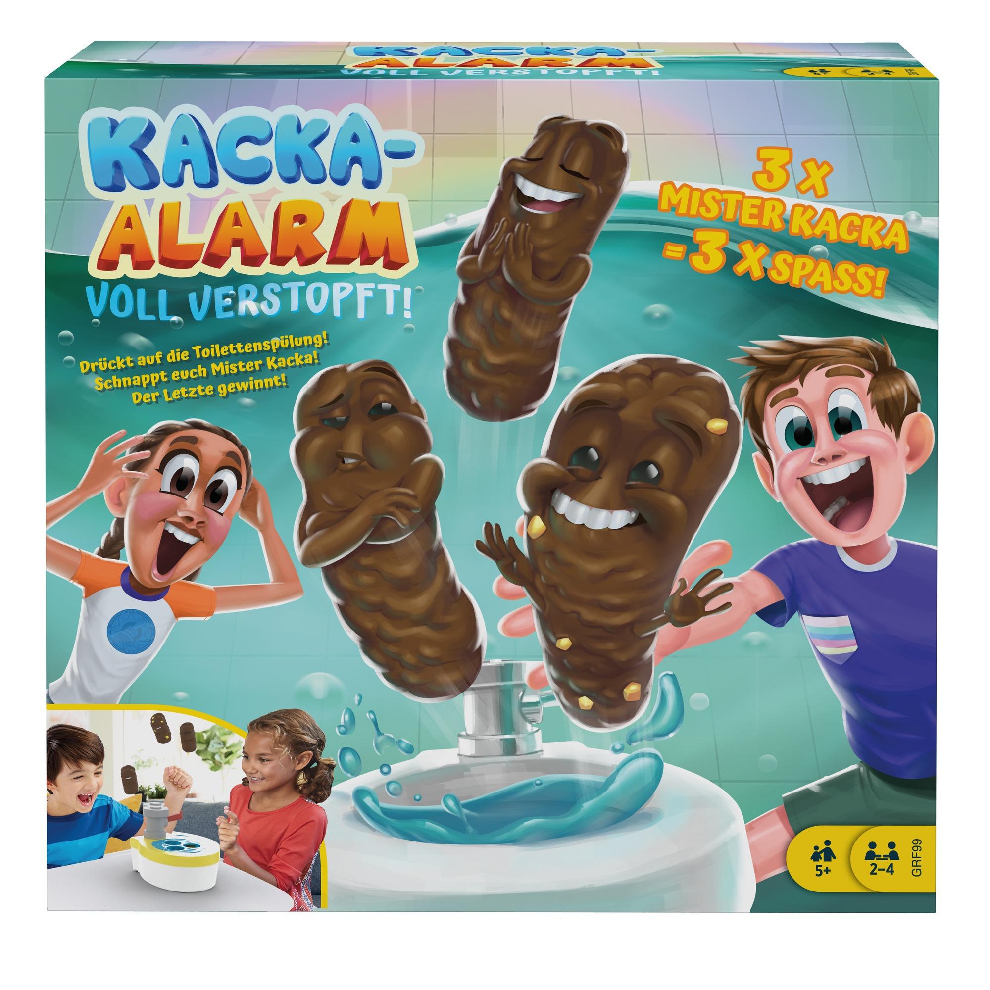 Mattel Games Kacka-Alarm! Voll Verstopft, Kinderspiel, Aktionsspiel