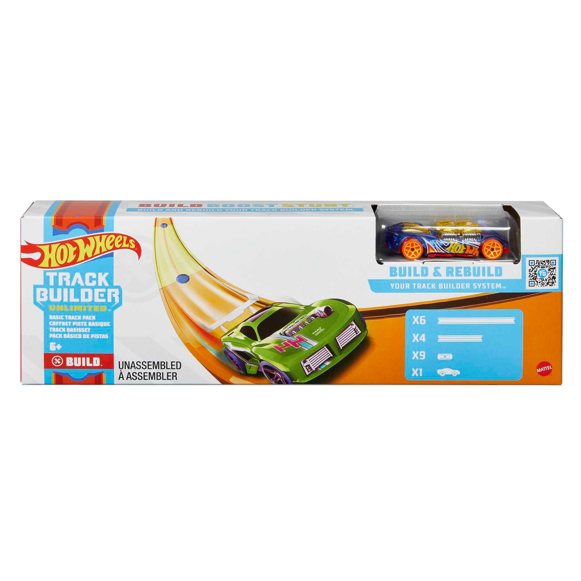 Produktbild Hot Wheels Track Builder Unlimited Mega Basic Pack Set inkl. Auto 4 von 4