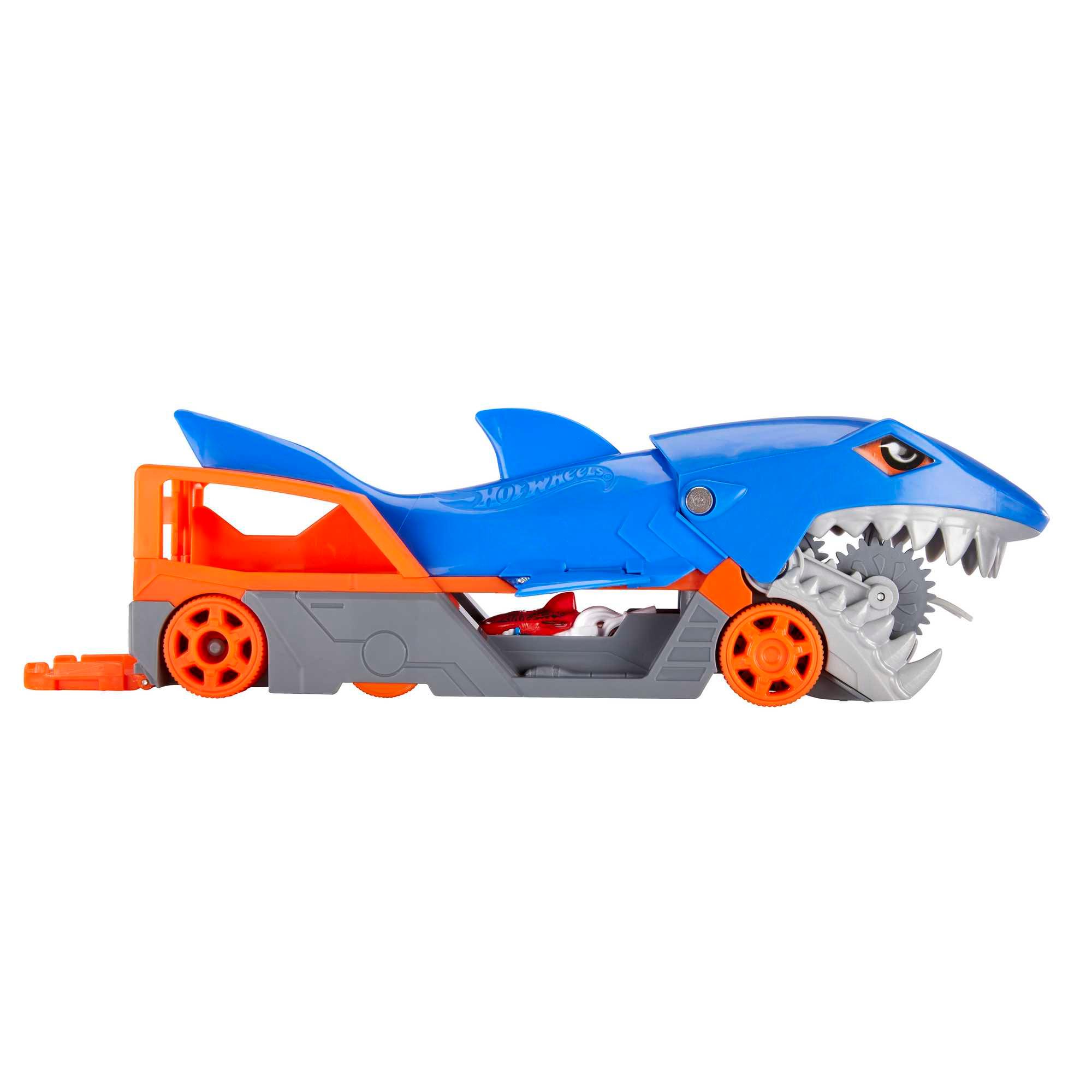 Produktbild Hot Wheels Hungriger Hai-Transporter für bis zu 5 Spielzeugautos 4 von 7