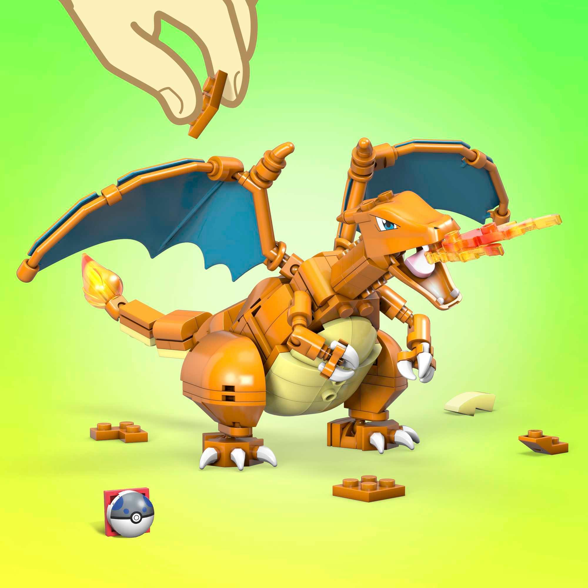Produktbild Mega  Pokémon Glurak, Bauset, Bausteine, Sammelfigur, 223 Teile 5 von 7