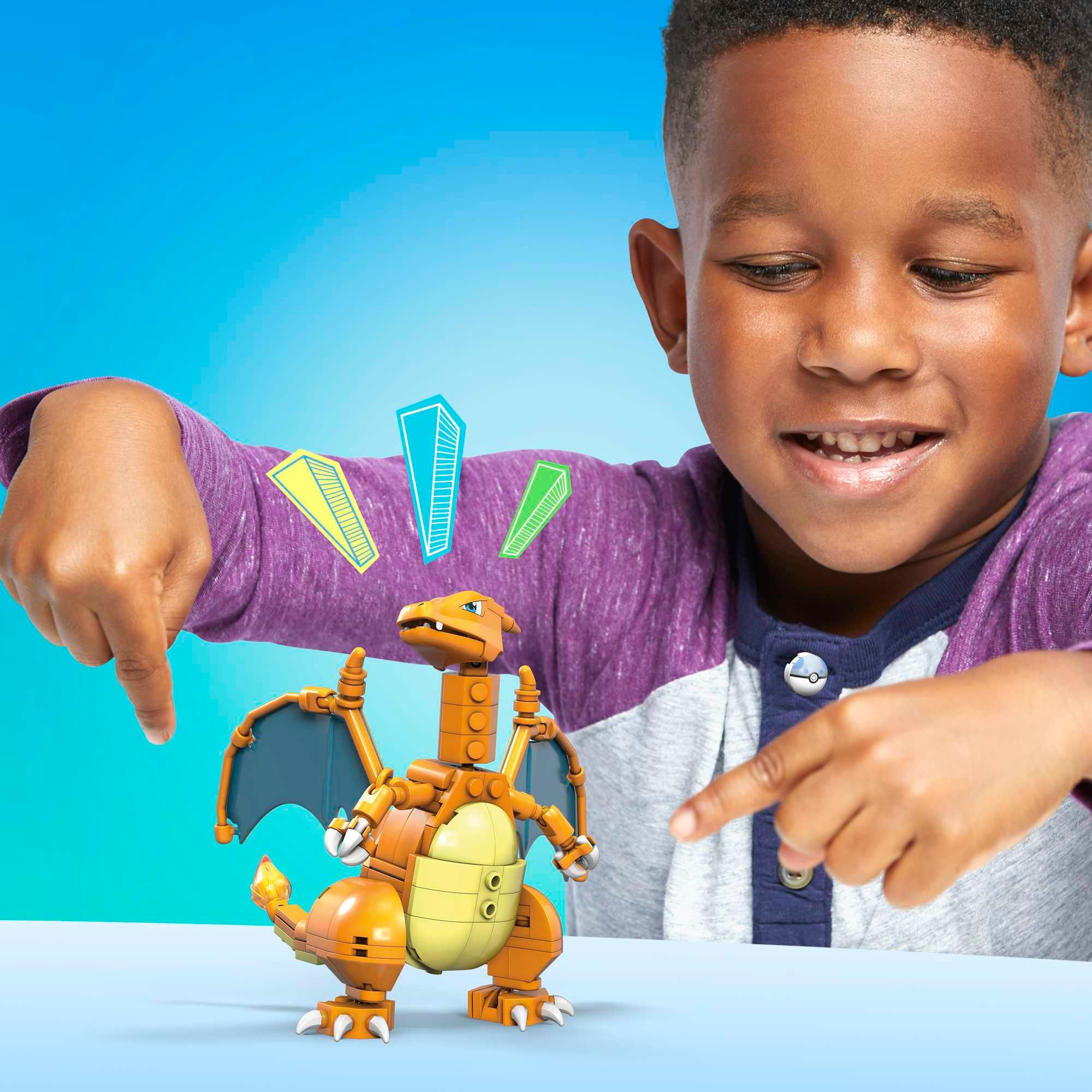 Produktbild Mega  Pokémon Glurak, Bauset, Bausteine, Sammelfigur, 223 Teile 6 von 7