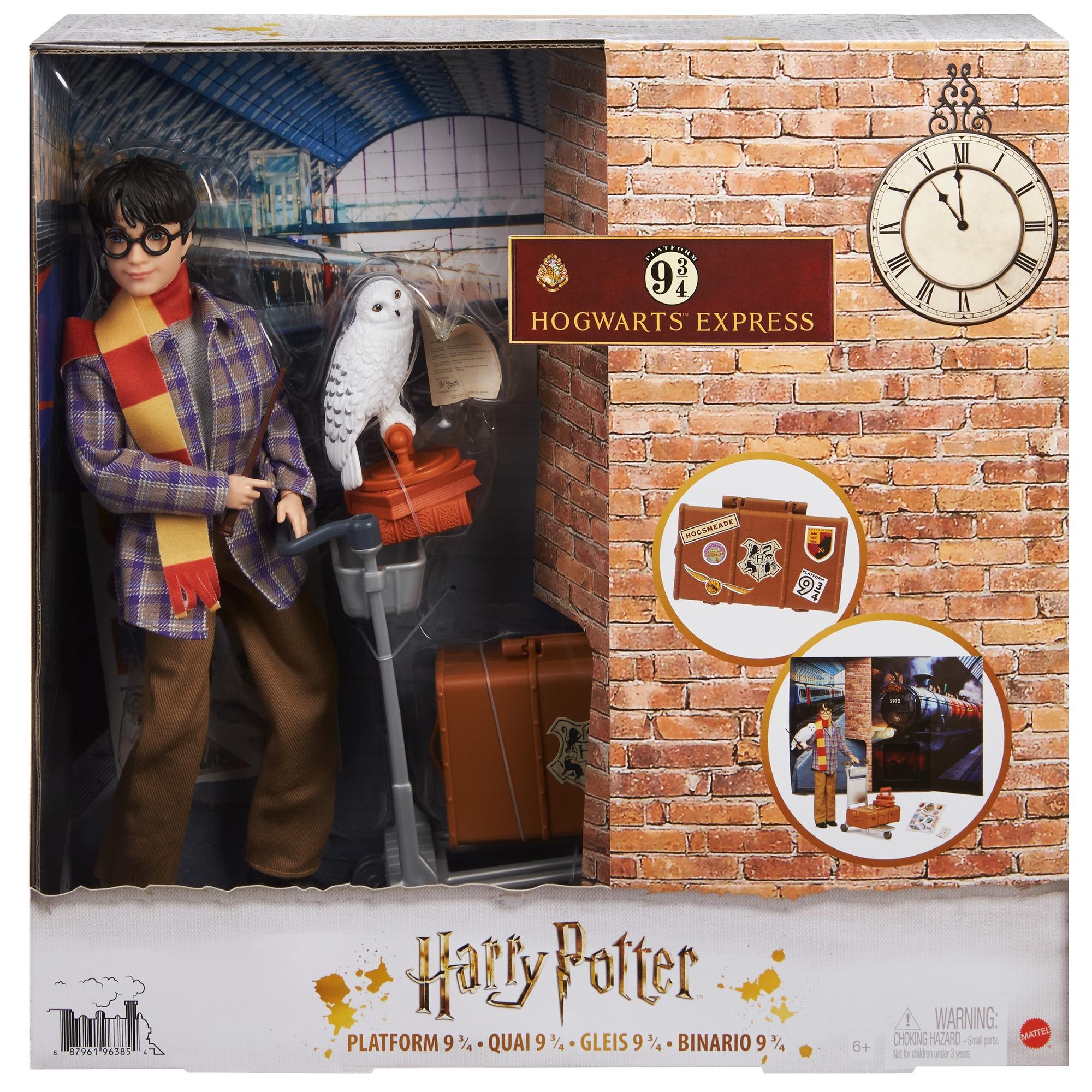 Produktbild Harry Potter Gleis 9 3/4 Spielset mit Harry Potter Puppe&Hedwig Figur 5 von 10