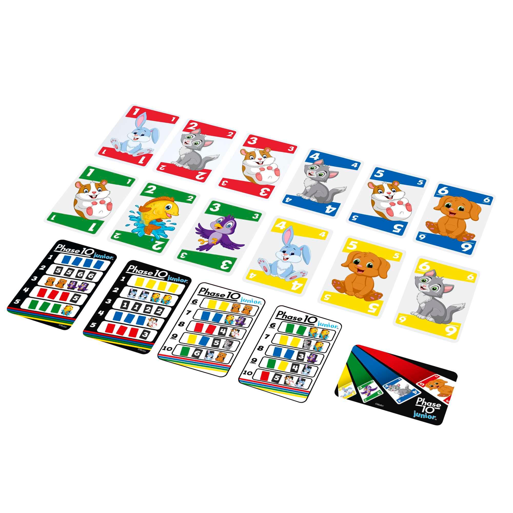 Produktbild Mattel Games Phase 10 Junior, Kartenspiel, Kinderspiel, Familienspiel 3 von 5