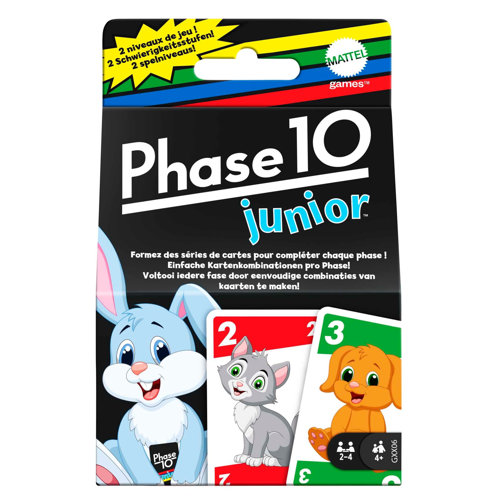 Produktbild Mattel Games Phase 10 Junior, Kartenspiel, Kinderspiel, Familienspiel 2 von 7