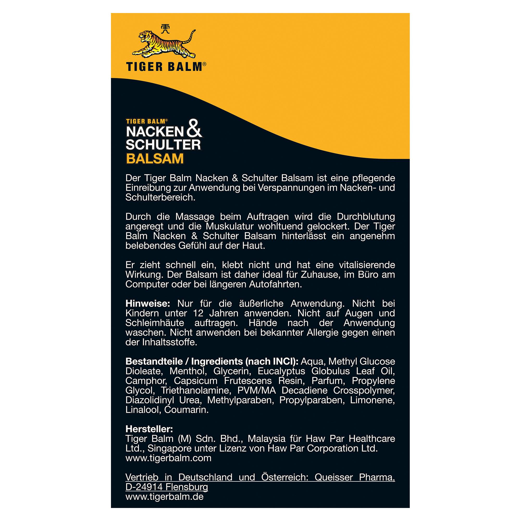 Produktbild Tiger Balm Nacken und Schulter Balsam 2 von 4