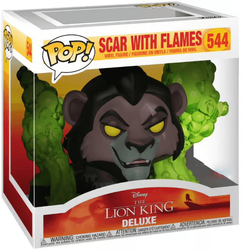 Funko - POP! - Disney Lion King - Scar with Flames Deluxe