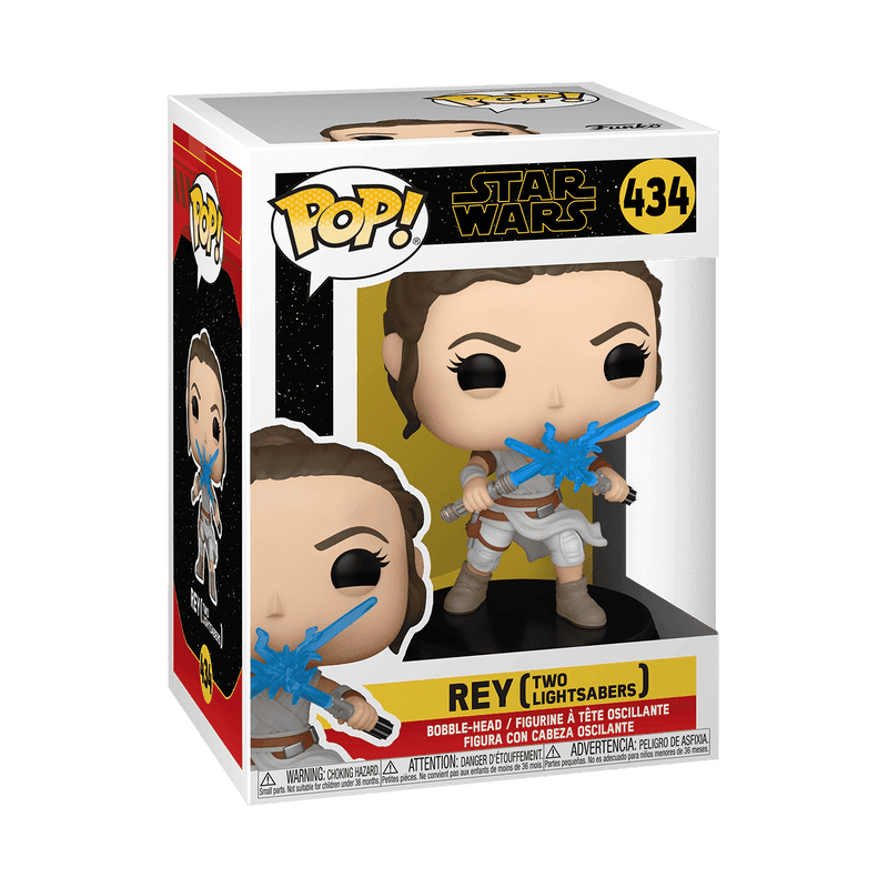 Funko - POP! - Star Wars - Rey with Two Lightsabers Vinyl