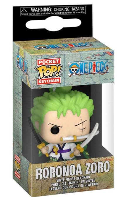 Funko - POP! - One Piece - Roronoa Zoro Pop! Keychain