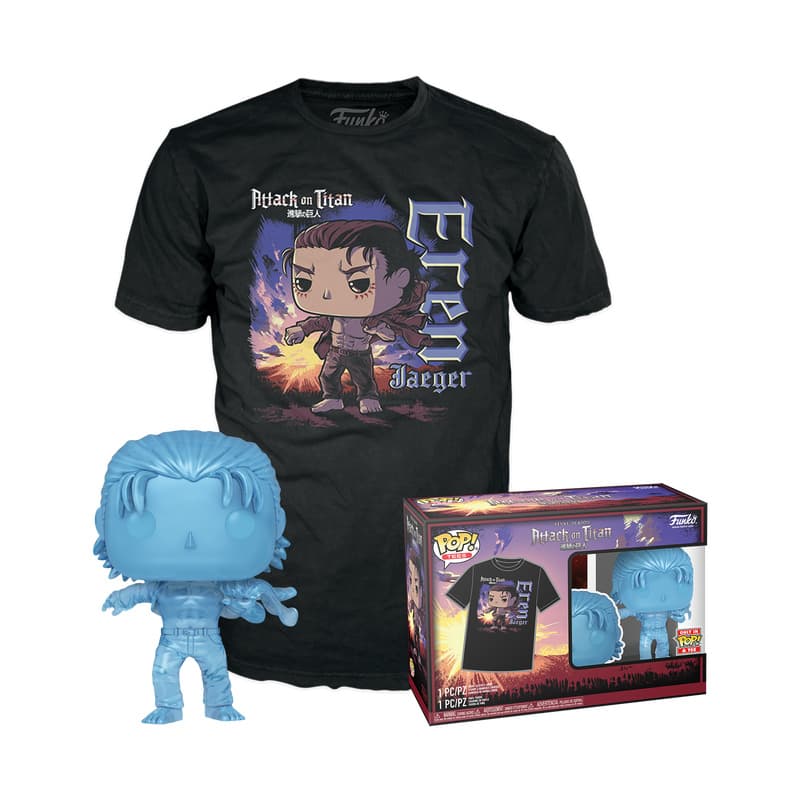 Funko - POP! - Attack on Titan - POP! & Tee Eren Jaeger Größe L