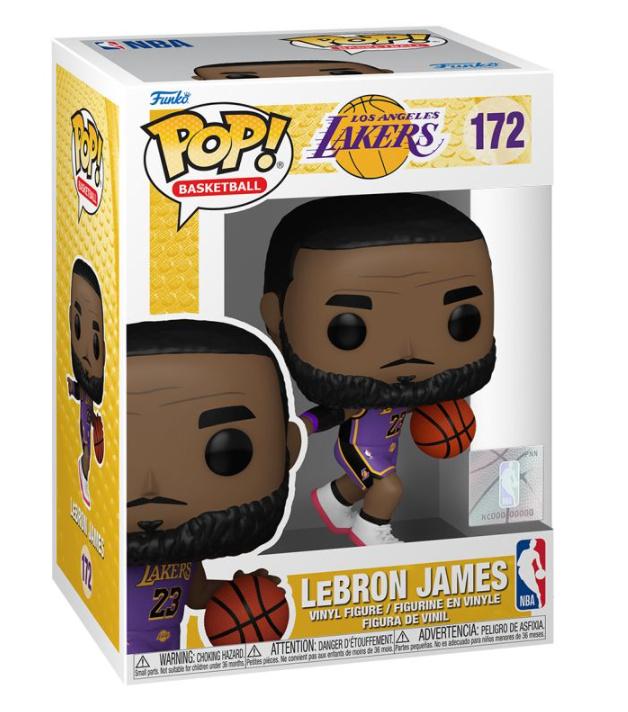 Funko - POP! - NBA: Lakers - LeBron James (Purple Uniform #23) Vinyl