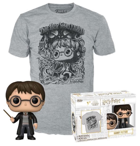 Funko - POP! - POP! & Tee Harry Potter - POP! Harry Potter + Tee Größe L