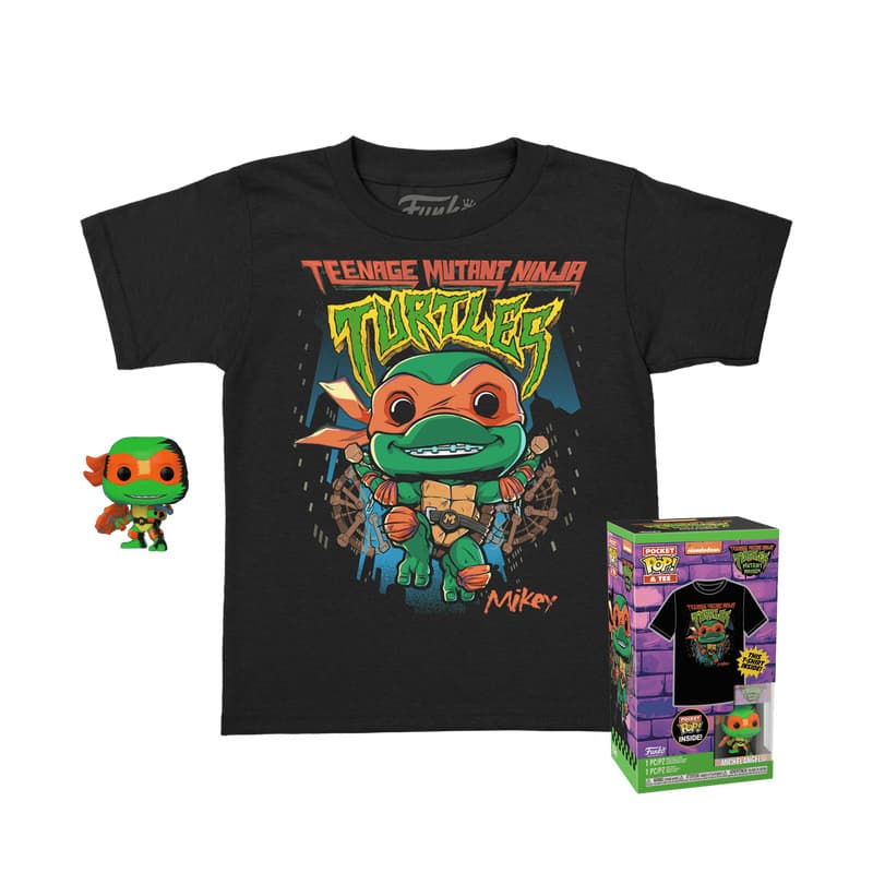 Funko - POP! - Teenage Mutant Ninja Turtles - Pocket POP! & Kids Tee Michelangelo (Mutant Mayhem) Größe L