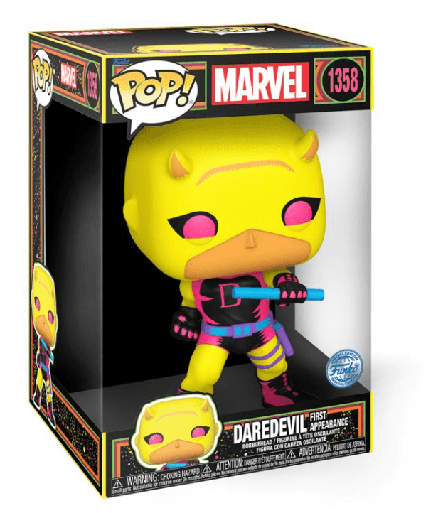 Funko - POP! - Marvel Comics - Daredevil (First Appearance) Blacklight 10" Vinyl