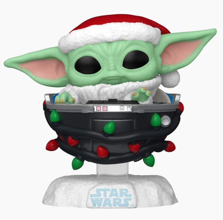 Produktbild Funko - POP! - Star Wars: The Mandolorian - Grogu Pram Holiday Vinyl 3 von 3