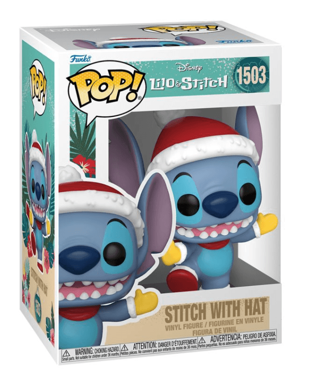 Funko Disney - Lilo & Stitch - Stitch with Hat Holiday Vinyl