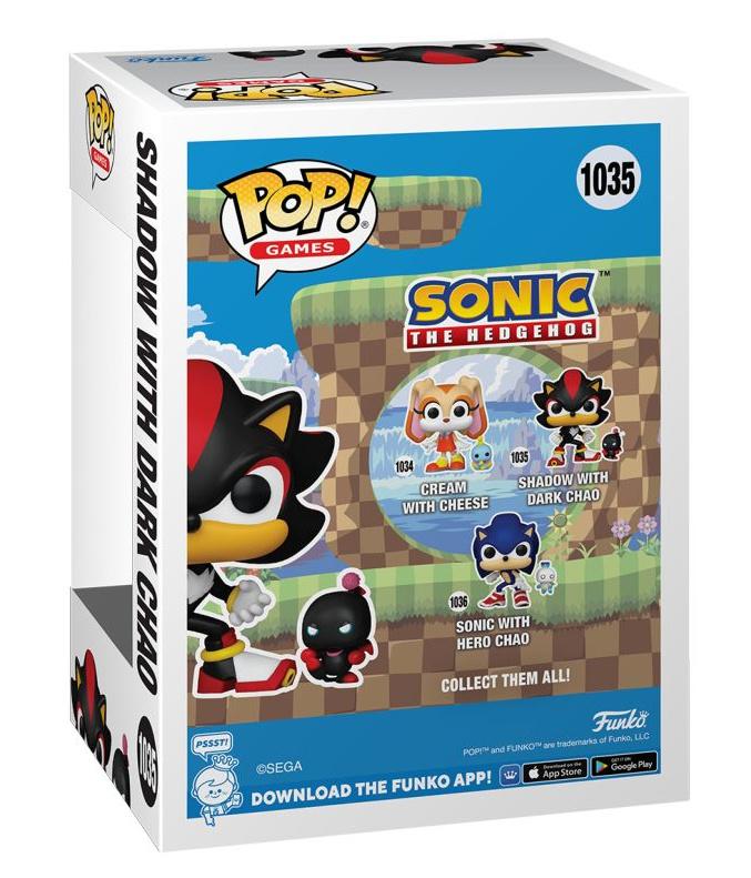 Produktbild Funko - POP! - Sonic the Hedgehog - Shadow with Dark Chao Vinyl 2 von 3