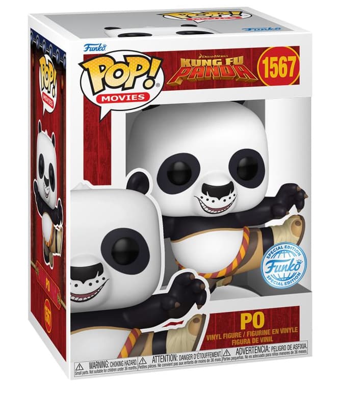 Funko - POP! - Kungu Fu Panda - Po"Dreamworks 30th Anniversary"Vinyl, sortiert, 1 Stück