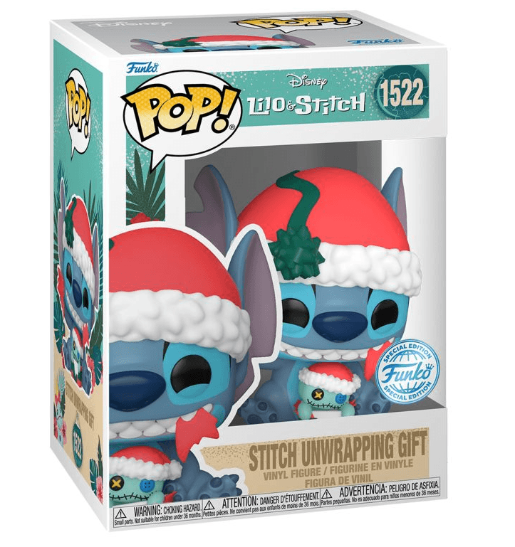 Funko Disney - Lilo & Stitch- Stitch Unwrapping Gift Vinyl
